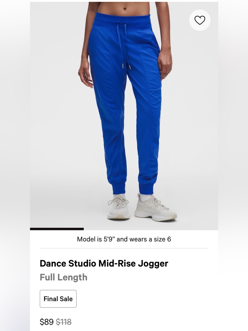 Lululemon Dance Studio Mid-Rise Jogger
